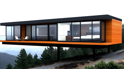 Modern house with garage