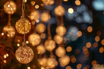 暖かいイルミネーションの光