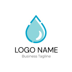 Logo Water Drop Business Vector Design Template