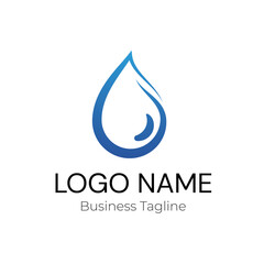 Logo Water Drop Business Vector Design Template