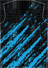 Dynamic abstract vector sports jersey pattern background design