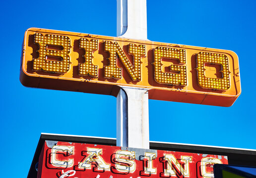 Vintage bingo sign, Las Vegas, Nevada, United States