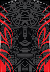 Dynamic abstract vector sports jersey pattern background design