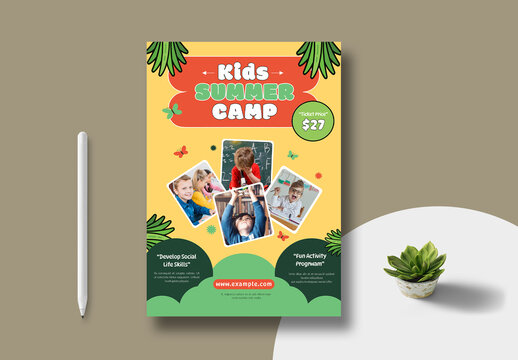 Kids Summer Camp Template Layout