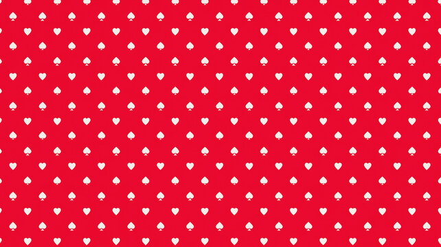 Seamless pattern of red fabric with white polka dots
