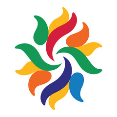 Hand-Drawn Colorful Matisse Pattern Abstract Design Vector