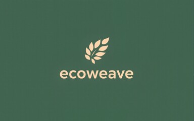 Ecoweave Logo - Eco-friendly Leaf Design. High quality