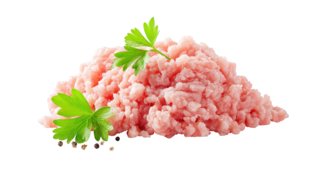 Fresh raw pork cuts arranged with parise uncooked pork displayed ready for culinary preparation