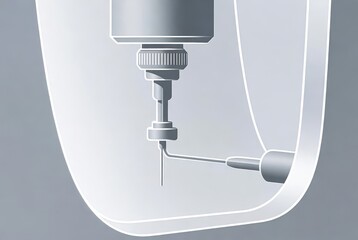 Micro tool in clean chamber illustrating innovative nano process
