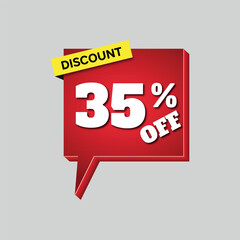Special offer sale red tag, discount