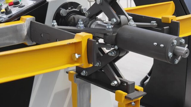 Turning Sheet Metal Decoiler Press Machinery Factory Process