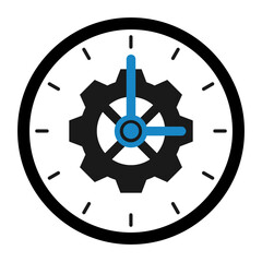 Time Management Icon, Simple Icon Vector Design, best used for presentation, application, web and banner	