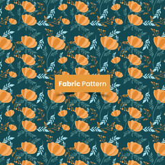 Seamless fabric pattern with different leaves and plants vector illustration. Wedding, anniversary, birthday and party, banner, poster, card, invitation and scrapbook floral pattern