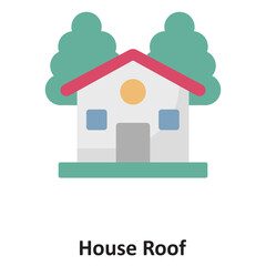 House Roof Vector icon which can easily modify or edit