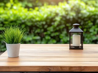 Cozy wooden cafe with a rustic charm, reclaimed wood finishes, and soft outdoor lanterns