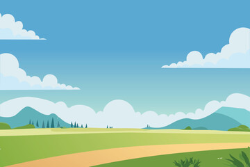 Obraz premium Sky clouds and mountains nature background