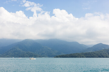 Sun Moon Lake scenic view in Taiwan during daytime