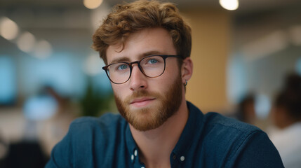 Obraz premium A newly hired employee passing up social outings to master critical skills, practicing presentations in an empty meeting room — career sacrifice, ambition, and disciplined professional growth.