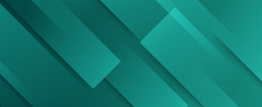 Modern green abstract background with layered geometric rectangles.