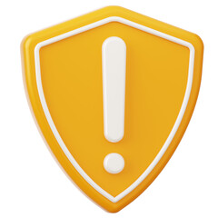 Caution Sign 3D Icon