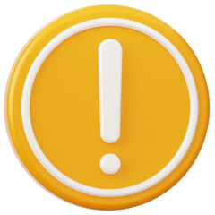 Caution Sign 3D Icon