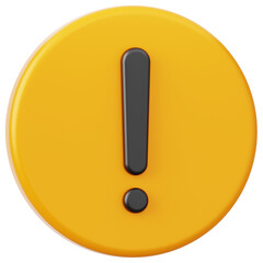 Caution Sign 3D Icon