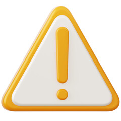 Caution Sign 3D Icon