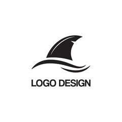 shark logo design template