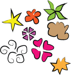 Doodle Shapes and Clip Art Keywords