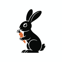 easter bunny with carrot