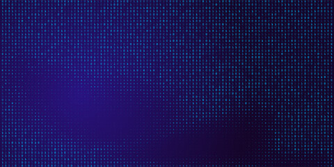 Obraz premium Random Binary Data Matrix Wide. Blue Binary Data Software Programming Code Background. Random Parts of Program Code.