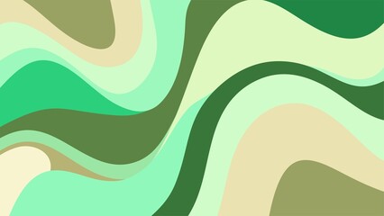 Abstract background with wavy green layers, a modern and stylish design