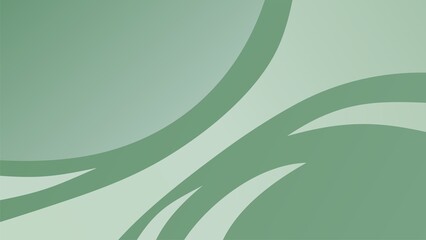 Abstract background with green curves and gradient for modern presentation