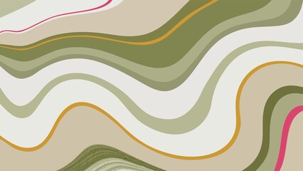 Abstract wavy background with earth tones and pink accents for design use