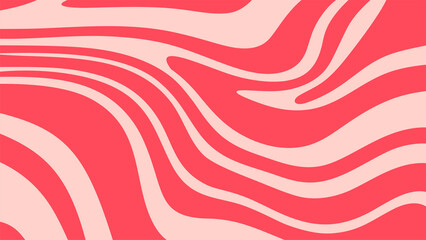 Abstract wavy background with red and pink colors for design and decoration