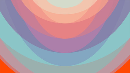 Abstract colorful arc layers background, vibrant and modern design element