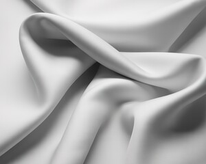 Abstract White Fabric Draping with Soft Shadows and Highlights background texture