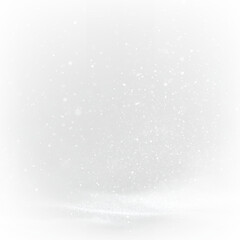 Falling snow overlay winter snowflake effect