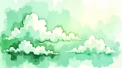 Scene based presentation of ink and mist art