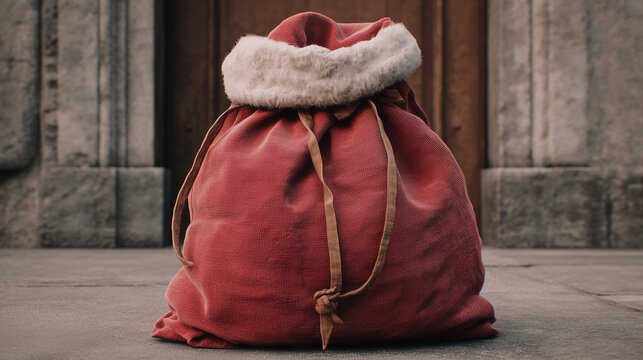 santa bag sack sachel fullof gift