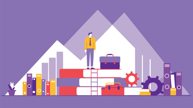 Minimalist 3d business scene featuring a businessman in a modern office setting conveying professionalism and corporate success with clean lines and vibrant colors