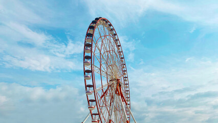 A large Ferris wheel in the park