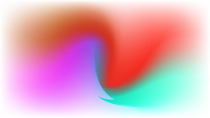 Abstract swirl of vibrant colors blending together with soft gradients