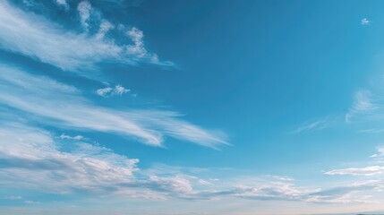 Obraz premium Peaceful cloudscape in cool blue tones suitable for photography and graphic design