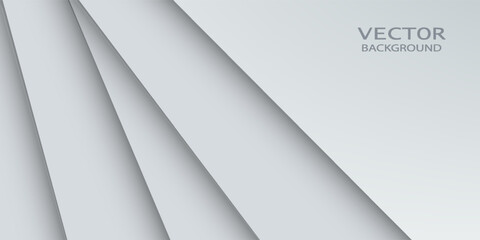 Obraz premium Abstract background with white paper layers. RGB EPS 10 vector illustration