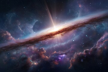 Stunning Edge-On Galaxy Pierced by a Luminous Central Core