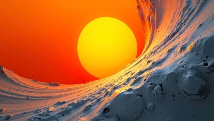 Presentation of ink painting art celestial scenes