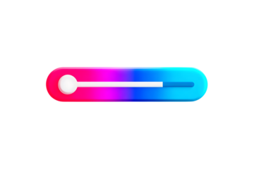 Slider bar ui element design vector graphic for website user interface with gradient color theme design