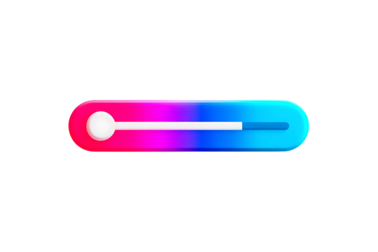 Slider bar ui element design vector graphic for website user interface with gradient color theme design