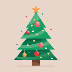 abstract Christmas tree